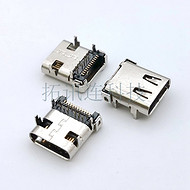 產(chǎn)家直銷 USB 3.1/TYPE C 24P母座 板上前插后貼 尾部半包 協(xié)會(huì)TID認(rèn)證