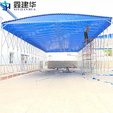 宜興萬石鎮(zhèn)商業(yè)活動帳篷 戶外簡易遮陽蓬 輪式推拉雨棚可單獨更換頂布