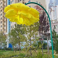 水云间景观 气模花 智能人体感应机械花 广场游乐互动设备